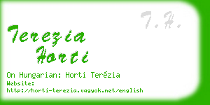 terezia horti business card